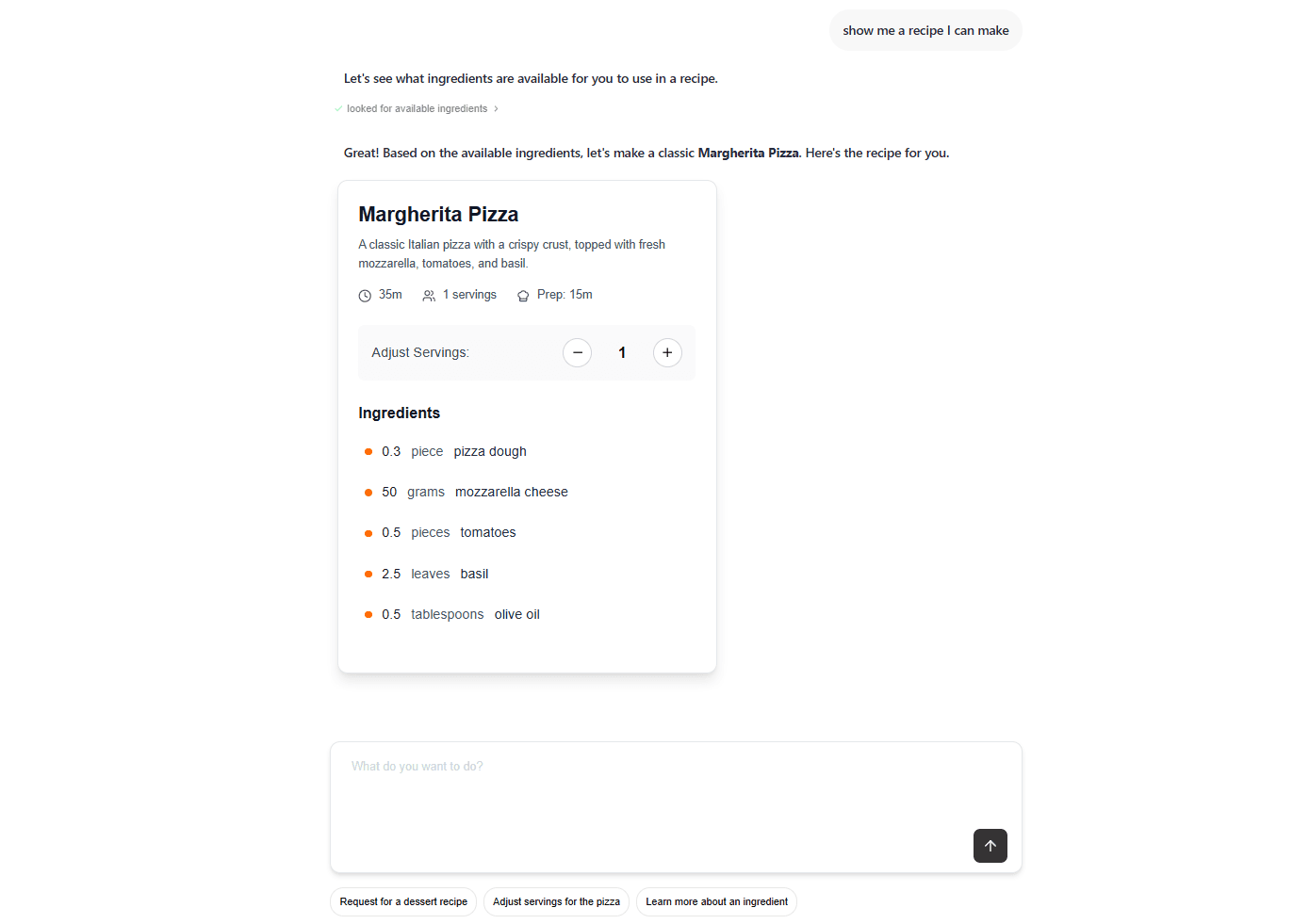 usage of RecipeCard