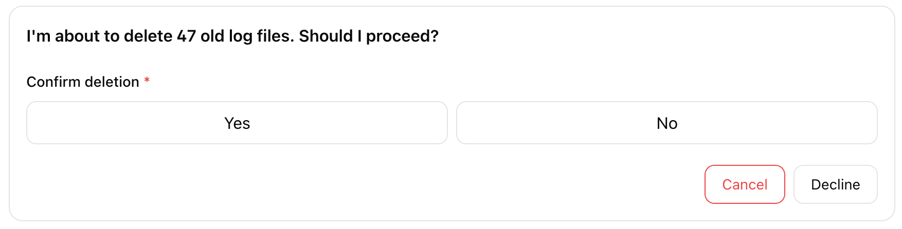 Elicitation Confirmation